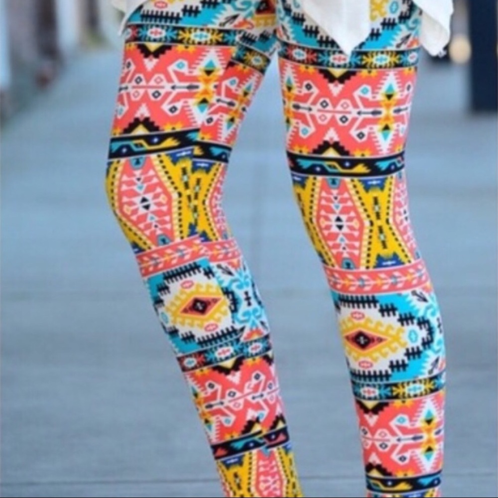 Infinity Raine Multicolored soft leggings - Picture 3 of 5